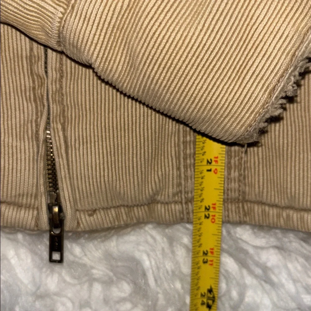 Abercrombie & Fitch Vintage Corduroy Double-Zip Short Trucker Jacket, Size M - Picture 10 of 16